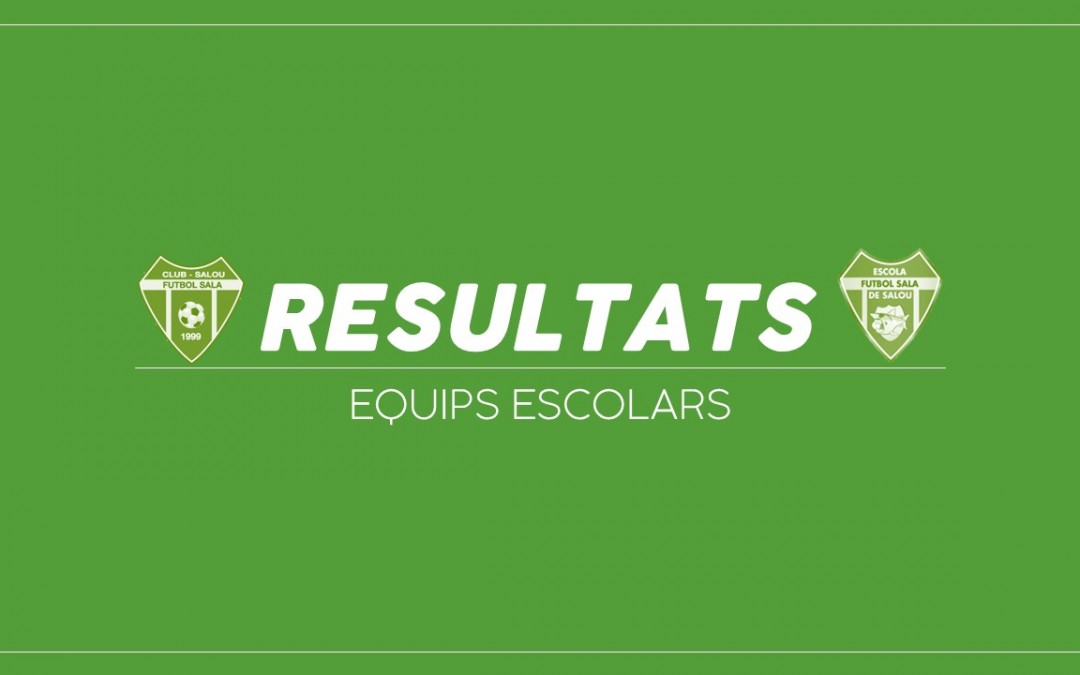 ESCOLA | Resultats cap de setmana